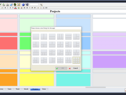 Select a predefined page layout